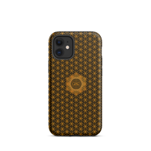 Load image into Gallery viewer, TRILLYYON - Black &amp; Gold - Flower Of Life Tough iPhone Case