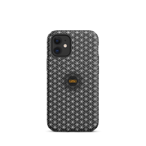 TRILLYYON - Black & White - Flower Of Life Tough iPhone Case