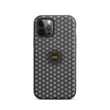 Load image into Gallery viewer, TRILLYYON - Black &amp; White - Flower Of Life Tough iPhone Case