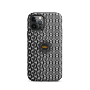TRILLYYON - Black & White - Flower Of Life Tough iPhone Case