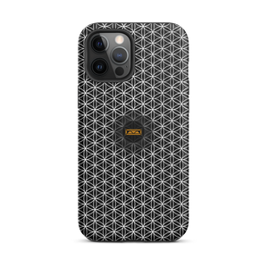 TRILLYYON - Black & White - Flower Of Life Tough iPhone Case