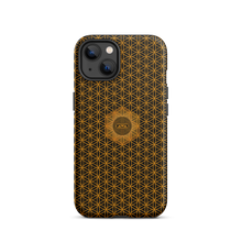 Load image into Gallery viewer, TRILLYYON - Black &amp; Gold - Flower Of Life Tough iPhone Case