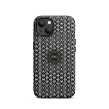 Load image into Gallery viewer, TRILLYYON - Black &amp; White - Flower Of Life Tough iPhone Case