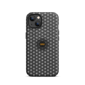 TRILLYYON - Black & White - Flower Of Life Tough iPhone Case