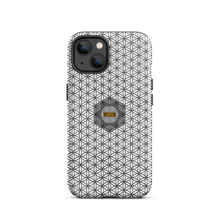 Load image into Gallery viewer, TRILLYYON - White &amp; Black - Flower Of Life Tough iPhone Case