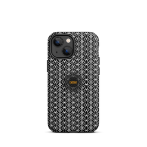 TRILLYYON - Black & White - Flower Of Life Tough iPhone Case
