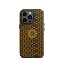 Load image into Gallery viewer, TRILLYYON - Black &amp; Gold - Flower Of Life Tough iPhone Case