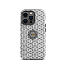 Load image into Gallery viewer, TRILLYYON - White &amp; Black - Flower Of Life Tough iPhone Case