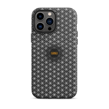 Load image into Gallery viewer, TRILLYYON - Black &amp; White - Flower Of Life Tough iPhone Case