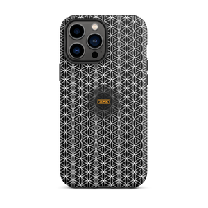 TRILLYYON - Black & White - Flower Of Life Tough iPhone Case