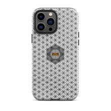 Load image into Gallery viewer, TRILLYYON - White &amp; Black - Flower Of Life Tough iPhone Case